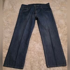 Levi's 569 Loose Straight Fit Medium Wash Men's Blue Jeans 38x34